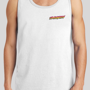 White Retro Tank